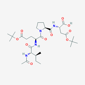 (S)-2-((S)-1-((S)-2-((2S,3S)-2-Acetamido-3-methylpentanamido)-5-(tert-butoxy)-5-oxopentanoyl)pyrrolidine-2-carboxamido)-4-(tert-butoxy)-4-oxobutanoic acid