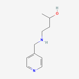 molecular formula C10H16N2O B15276414 4-((Pyridin-4-ylmethyl)amino)butan-2-ol 