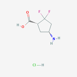 (1R,4R)-4-Amino-2,2-difluorocyclopentane-1-carboxylic acid hydrochloride