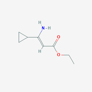 Ethyl 3-amino-3-cyclopropylprop-2-enoate