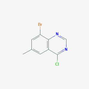 molecular formula C9H6BrClN2 B1527645 8-溴-4-氯-6-甲基喹唑啉 CAS No. 1100207-81-5