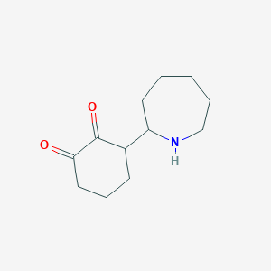 3-(Azepan-2-YL)cyclohexane-1,2-dione