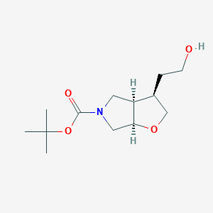 Racemic-(3S,3aS,6aS)-tert-butyl3-(2-hydroxyethyl)tetrahydro-2H-furo[2,3-c]pyrrole-5(3H)-carboxylate