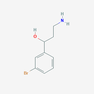 B1527653 3-Amino-1-(3-bromophenyl)propan-1-ol CAS No. 1075178-40-3