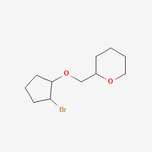 2-([(2-Bromocyclopentyl)oxy]methyl)oxane