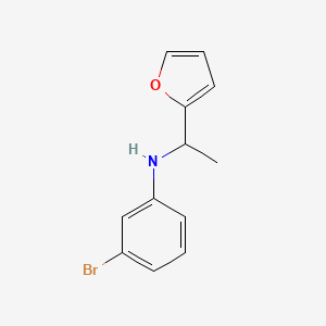 3-bromo-N-[1-(furan-2-yl)ethyl]aniline