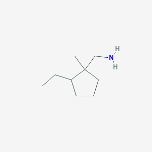 molecular formula C9H19N B15276609 (2-Ethyl-1-methylcyclopentyl)methanamine 