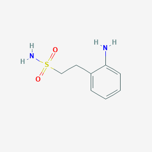 molecular formula C8H12N2O2S B15276610 2-(2-Aminophenyl)ethane-1-sulfonamide 