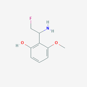 2-(1-Amino-2-fluoroethyl)-3-methoxyphenol