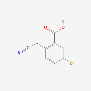 molecular formula C9H6BrNO2 B1527665 5-溴-2-(氰基甲基)苯甲酸 CAS No. 942935-79-7