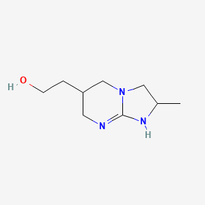 2-{2-methyl-2H,3H,5H,6H,7H,8H-imidazo[1,2-a]pyrimidin-6-yl}ethan-1-ol