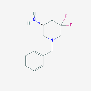 molecular formula C12H16F2N2 B15276679 (R)-1-Benzyl-5,5-difluoropiperidin-3-amine 