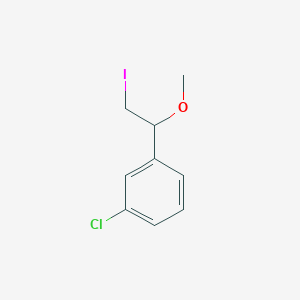 1-Chloro-3-(2-iodo-1-methoxyethyl)benzene