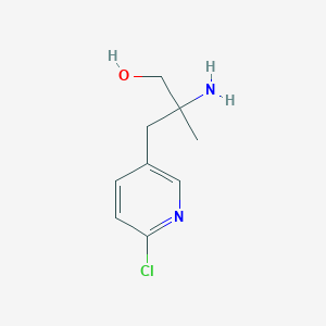 2-Amino-3-(6-chloropyridin-3-yl)-2-methylpropan-1-ol