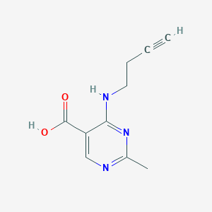 4-[(But-3-yn-1-yl)amino]-2-methylpyrimidine-5-carboxylic acid