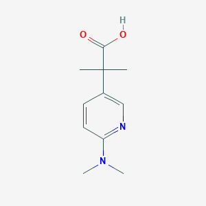 2-[6-(Dimethylamino)pyridin-3-yl]-2-methylpropanoic acid