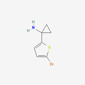 1-(5-Bromothiophen-2-yl)cyclopropan-1-amine