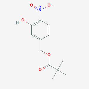 molecular formula C12H15NO5 B1527677 3-羟基-4-硝基苄基新戊酸酯 CAS No. 929095-34-1