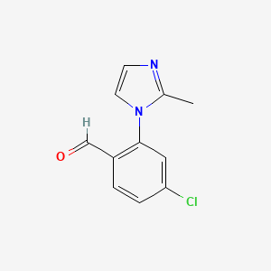 4-Chloro-2-(2-methyl-1H-imidazol-1-yl)benzaldehyde