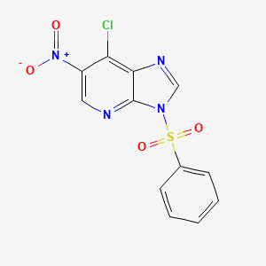 3-(benzenesulfonyl)-7-chloro-6-nitro-3H-imidazo[4,5-b]pyridine