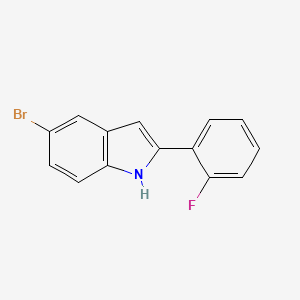 B1527683 5-bromo-2-(2-fluorophenyl)-1H-indole CAS No. 1188240-91-6
