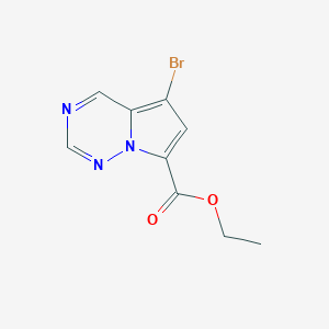 Ethyl 5-bromopyrrolo[2,1-f][1,2,4]triazine-7-carboxylate