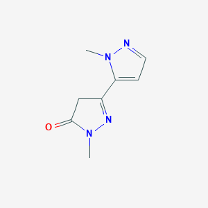 1-methyl-3-(1-methyl-1H-pyrazol-5-yl)-4,5-dihydro-1H-pyrazol-5-one