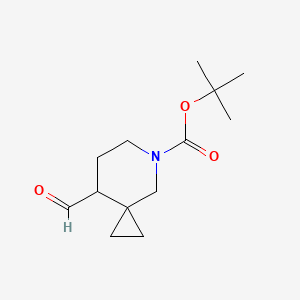 molecular formula C13H21NO3 B15276872 tert-Butyl 8-formyl-5-azaspiro[2.5]octane-5-carboxylate 