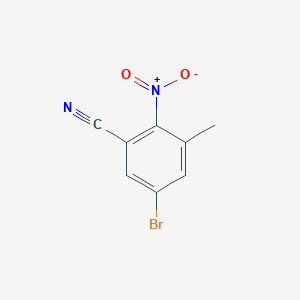 5-Bromo-3-methyl-2-nitrobenzonitrile