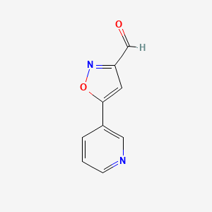 5-(Pyridin-3-yl)-1,2-oxazole-3-carbaldehyde