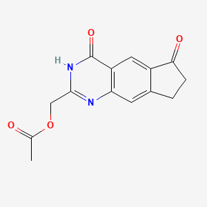 (4,6-Dioxo-4,6,7,8-tetrahydro-3H-cyclopenta[g]quinazolin-2-yl)methyl acetate