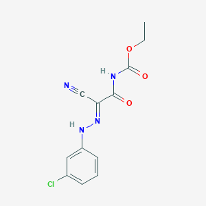 ethyl N-[(Z)-[2-(3-chlorophenyl)hydrazin-1-ylidene](cyano)carbonyl]carbamate