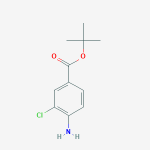 molecular formula C11H14ClNO2 B1527695 叔丁基4-氨基-3-氯苯甲酸酯 CAS No. 934481-40-0