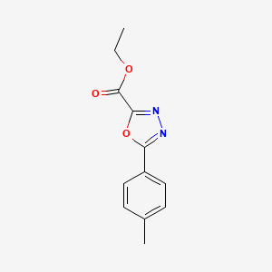 B1527696 Ethyl 5-(4-methylphenyl)-1,3,4-oxadiazole-2-carboxylate CAS No. 1344046-00-9