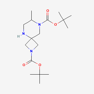 Di-tert-butyl 7-methyl-2,5,8-triazaspiro[3.5]nonane-2,8-dicarboxylate