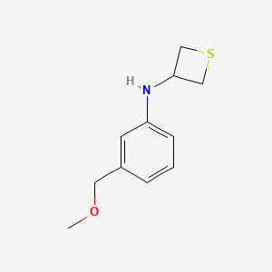 molecular formula C11H15NOS B15277079 N-(3-(Methoxymethyl)phenyl)thietan-3-amine 