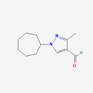 1-Cycloheptyl-3-methyl-1H-pyrazole-4-carbaldehyde