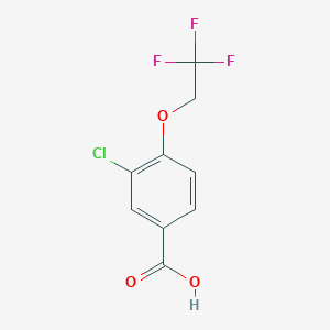 molecular formula C9H6ClF3O3 B1527710 3-氯-4-(2,2,2-三氟乙氧基)苯甲酸 CAS No. 1192829-76-7
