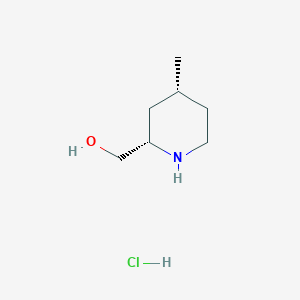 molecular formula C7H16ClNO B15277127 ((2S,4R)-4-Methylpiperidin-2-yl)methanol hydrochloride 