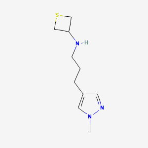 N-(3-(1-Methyl-1H-pyrazol-4-yl)propyl)thietan-3-amine