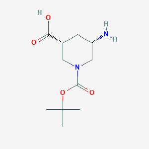 (3R,5S)-5-Amino-1-(tert-butoxycarbonyl)piperidine-3-carboxylic acid