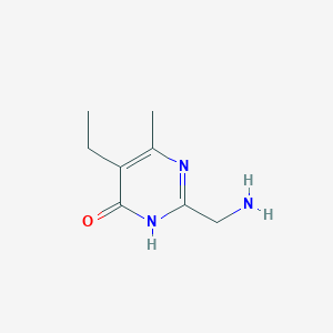 2-(Aminomethyl)-5-ethyl-6-methyl-3,4-dihydropyrimidin-4-one