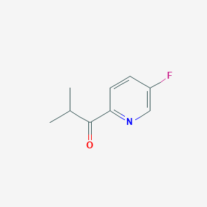 molecular formula C9H10FNO B1527722 1-(5-Fluoropyridin-2-yl)-2-methylpropan-1-one CAS No. 1432679-90-7