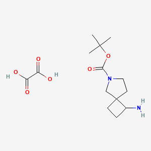 tert-Butyl 1-amino-6-azaspiro[3.4]octane-6-carboxylate oxalate