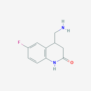 4-(Aminomethyl)-6-fluoro-1,2,3,4-tetrahydroquinolin-2-one