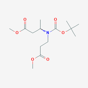 Methyl (S)-3-((tert-butoxycarbonyl)(3-methoxy-3-oxopropyl)amino)butanoate