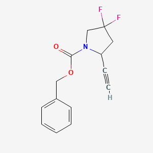 Benzyl 2-ethynyl-4,4-difluoropyrrolidine-1-carboxylate