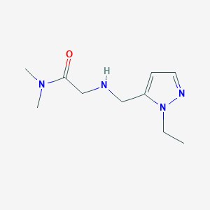 2-{[(1-ethyl-1H-pyrazol-5-yl)methyl]amino}-N,N-dimethylacetamide