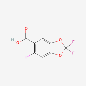 2,2-Difluoro-6-iodo-4-methylbenzo[d][1,3]dioxole-5-carboxylic acid