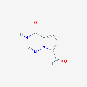 4-Oxo-3,4-dihydropyrrolo[2,1-f][1,2,4]triazine-7-carbaldehyde